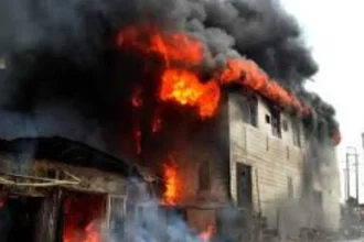 Fire razes furniture workshop, church in Ibadan