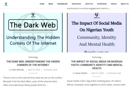 Top 5 Tech Blogs - https://geeky.com.ng/category/technology/