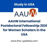 Female researcher working in a modern laboratory, symbolizing international postdoctoral fellowship opportunities in the USA.