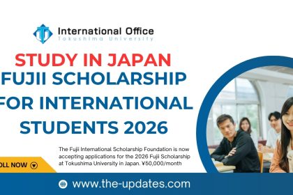 Apply for the Fujii Scholarship 2026 at Tokushima University, Japan. Get ¥50,000 monthly for BA, MA, or PhD. Deadline: Aug 29, 2025.