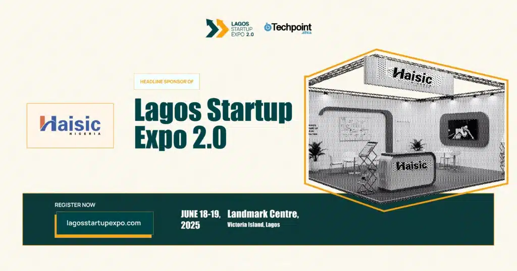 Lagos Startup Expo 2.0 by Techpoint Africa Headline Sponsor, Haisic Nigeria