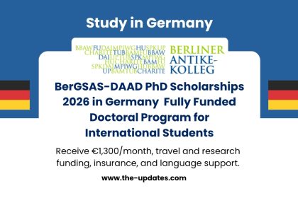 BerGSAS-DAAD PhD scholarships in Germany offering full funding, monthly stipend, research support, and international mobility