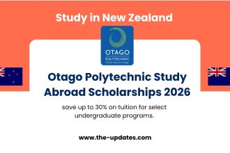 Otago Polytechnic Study Abroad Scholarships 2026 – Save up to 30% on tuition fees for international students in New Zealand.