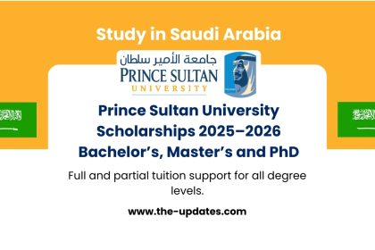 Prince Sultan University campus in Riyadh, Saudi Arabia – scholarship opportunities for international and Saudi students 2025–2026.