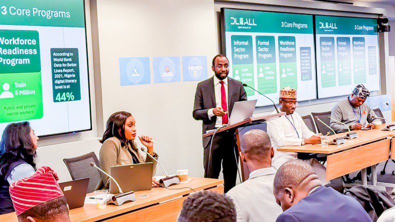 Kashifu speaking at a tech forum or digital innovation event. [NITDA/Facebook]