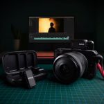 Image of the Rode Wireless Camera Kit attached to a DSLR