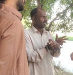 Rasheed Masih in handcuffs on blasphemy charges in Okara District, Punjab Province, Pakistan. (Christian Daily International-Morning Star News)